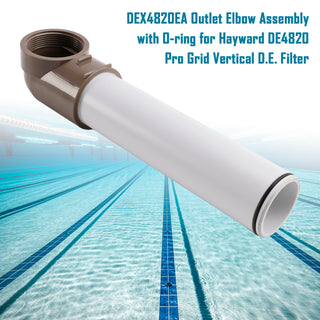 DEX4820EA Outlet Elbow Assembly with O-ring for Hayward DE4820 Pro Grid Vertical D.E. Filter