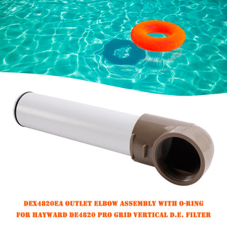DEX4820EA Outlet Elbow Assembly with O-ring for Hayward DE4820 Pro Grid Vertical D.E. Filter