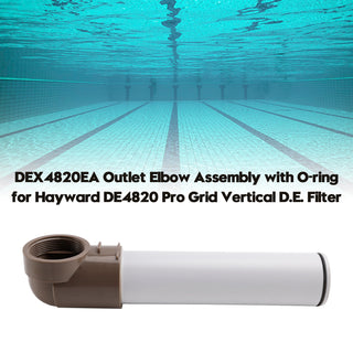 DEX4820EA Outlet Elbow Assembly with O-ring for Hayward DE4820 Pro Grid Vertical D.E. Filter