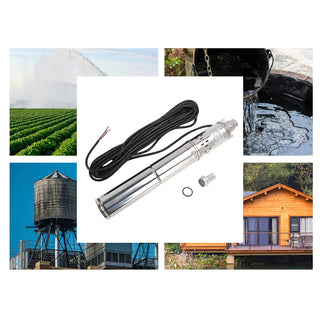 750W MPPT 3" 48V Water Pump Built-in MPPT Screw Solar Bore Pump