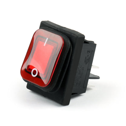 1Pcs RLEIL RL2-102 Waterproof IP65 Car Rocker Switch 4Pin ON/OFF 12V 10A Red