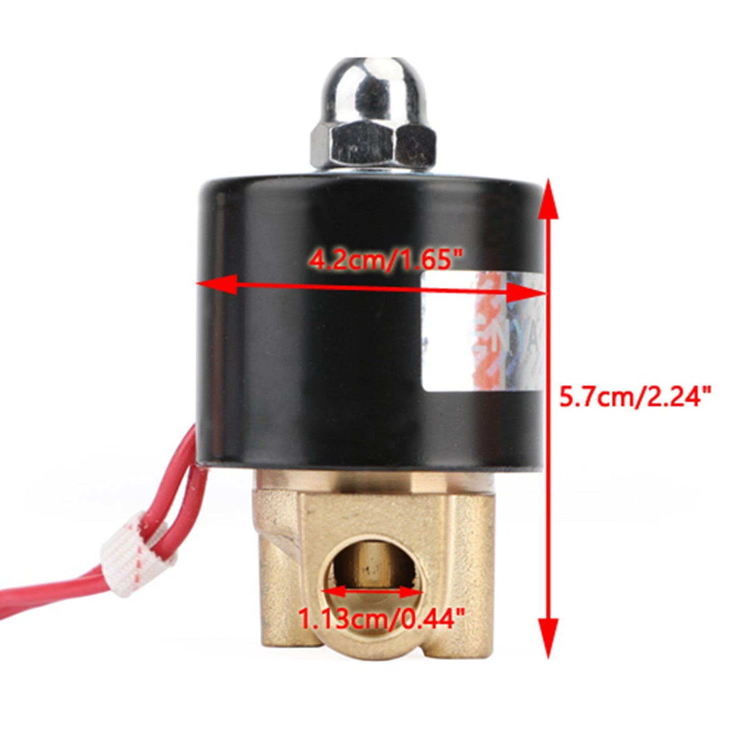 1/4" DC 12V Brass Normally Closed Electric Solenoid Valve BSP Gas Water Air N/C Generic