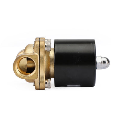 DC 12V Electric Solenoid Valve Water Air 1/2" Brass Normal Closed N/C Generic