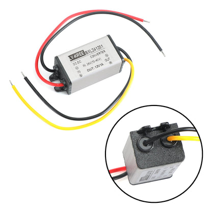 24V To Dc 12V 1A Waterproof Converter Step Down Volt Module Power Supply Generic