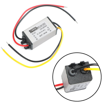 24V To Dc 12V 1A Waterproof Converter Step Down Volt Module Power Supply Generic