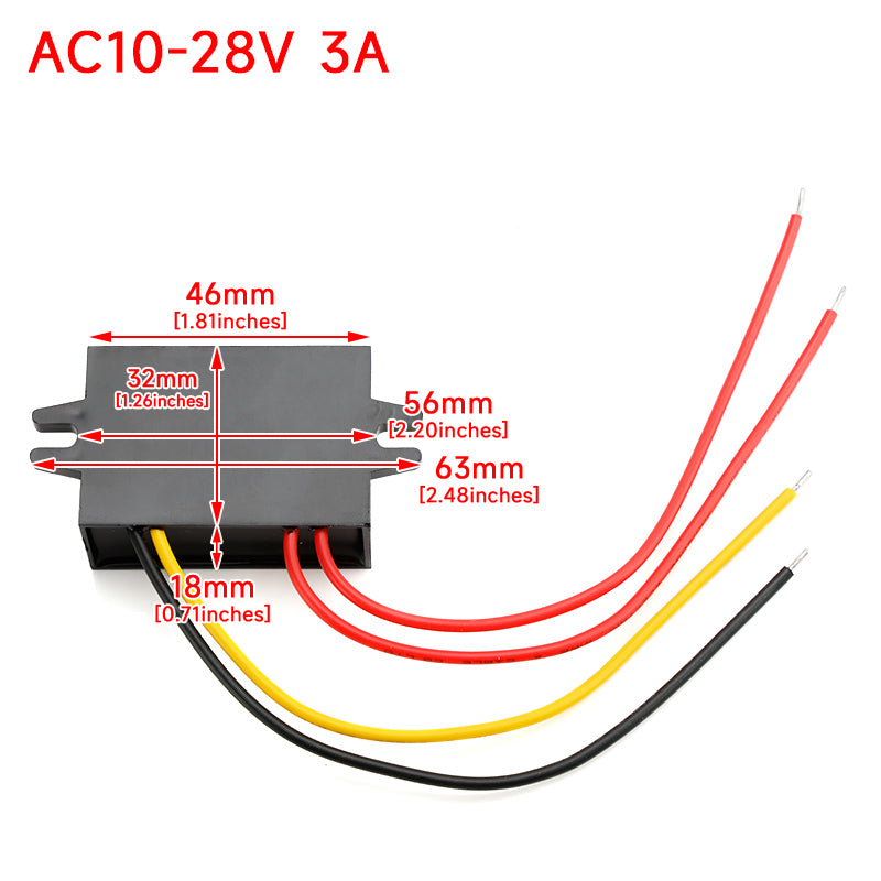 AC 10-28V To DC 12V 3A Buck Converter Ac-Dc Step Down Power Supply Module Generic