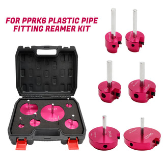 6 Piece 04529 For PPRK6 Plastic Pipe Fitting Reamer Kit For1/2" Drills
