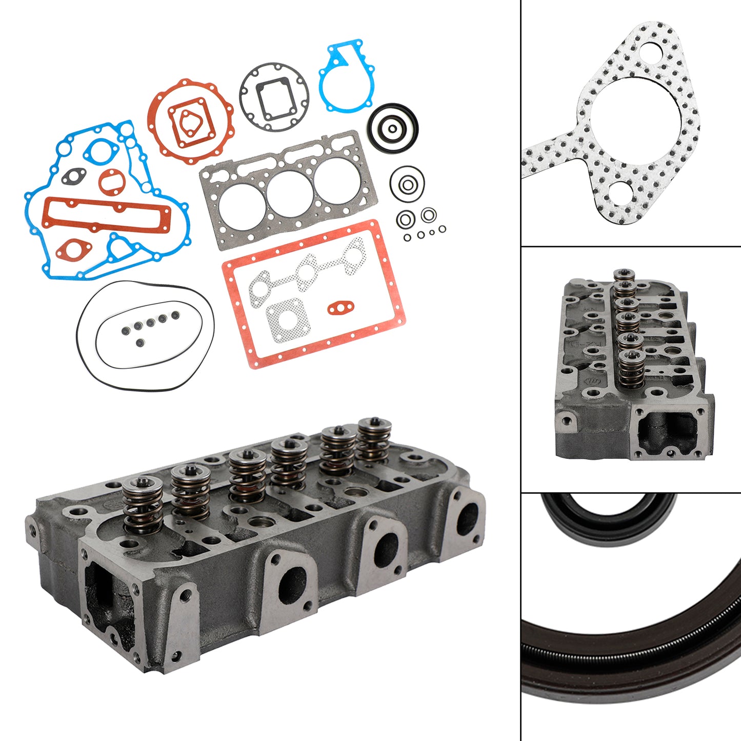 Complete Cylinder Head+Gasket For Kubota D1105 RTV1100 RTV1100CW9 RTV1140CPX