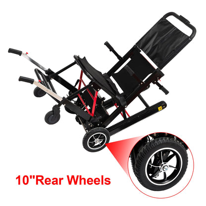 Large Wheel Motorized Climbing Wheelchair Stair Lifting Chair Elevator Disabled