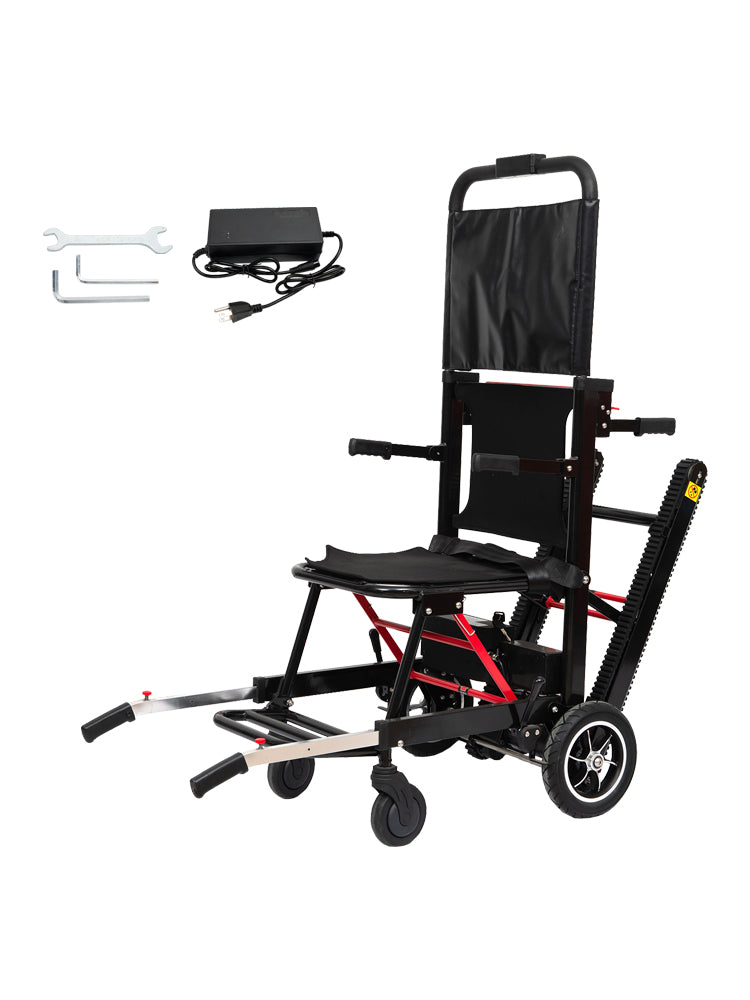 Large Wheel Motorized Climbing Wheelchair Stair Lifting Chair Elevator Disabled