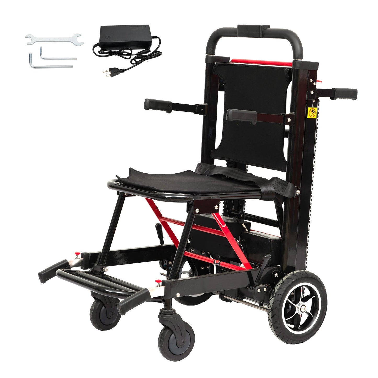 Large Wheel Motorized Climbing Wheelchair Stair Lifting Chair Elevator Disabled