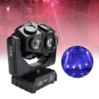 180W RGBW LED Moving Head Beam DMX Stage Light for DJ, Disco & Party Effect