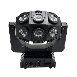 Moving Head Beam Light 180W Moving Head Light RGBW 360°Rotation DJ Lights DMX 512 with Sound Activated