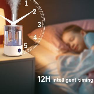 Topteng Humidifiers for Bedroom Large Room Home,(7.8L) Cool Mist Top Fill Essential Oil Diffuser for Baby & Plants&Pet, Large capacity dual mist outlet With UV sterilization