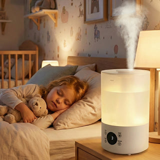 Humidifiers for Bedroom  Auto Shut-Off  Quiet Ultrasonic Humidifier with 360° Nozzle and Colorful Gradient Light  4L Cool Mist Humidifier for Home Plant and Baby Nursery