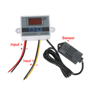 Digital 12V 24V 110-220V W3005 Led Humidity Controller Hygrometer Switch Sensor
