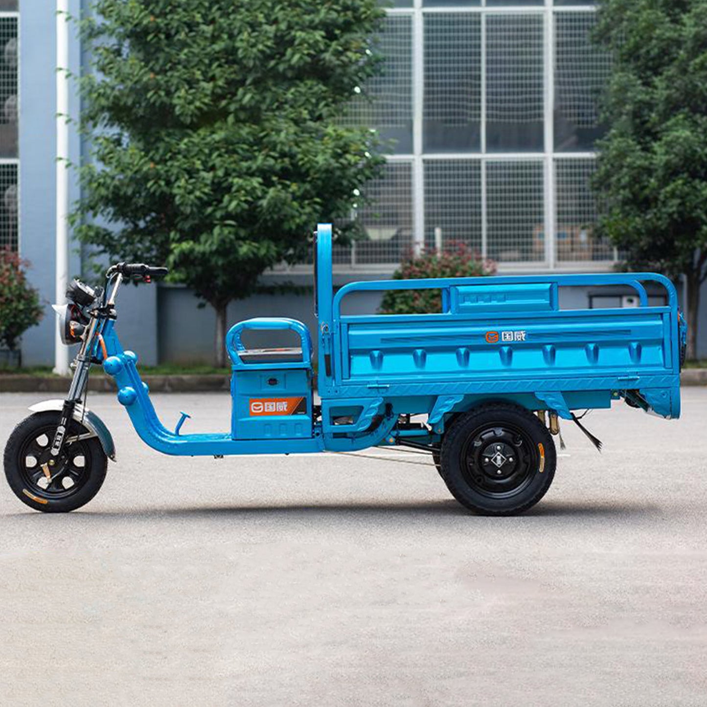 Electric Cargo Tricycle Truck Endurance Mileage 30-35km 800W Simple Tricycle