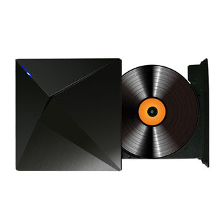 Ultra-Thin Dvd Rw Cd External Optical Drive Portable Type-C Usb Laptop Pc Blk