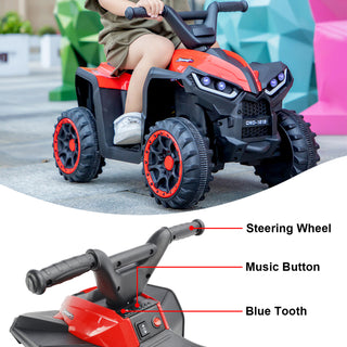 12V Ride On Atv Car For Kids Electric Toy Off-Road 4 Wheeler Quad Children Car  Toy