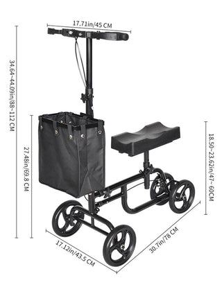 Foldable All-Terrain Knee Walker — Move Freely During Recovery
