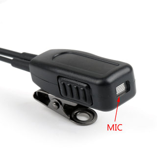 1x G-Shape Ear Hook Earpiece Headset PTT MIC 2Pin For Baofeng Kenwood Radio