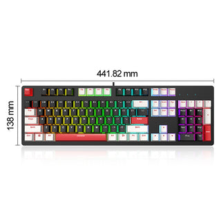 104Key Wired Mechanical Linear Switch Gaming Keyboard Hot-Swappable Customizable