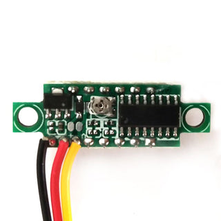 5x Mini DC 0-30V Red LED 3-Digital Display Voltage Voltmeter Panel Calibratable