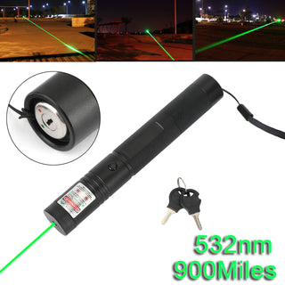 900Miles Green Laser Pointer Pen Visible Beam 18650 Torch Lazer Lamp 532nm