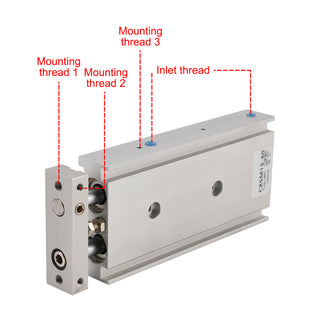 SMC CXSM15-60 CXSM1030 Air Cylinder Pneumatic Dual Rod Cylinder Double Acting