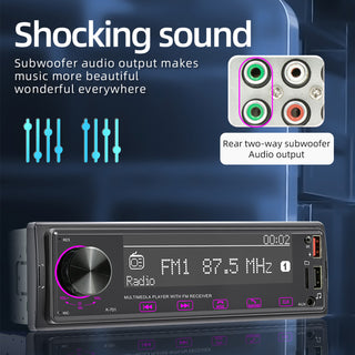 2.5D touch screen 1DIN Bluetooth Stereo Radio FM Car MP3 Player Remote Control