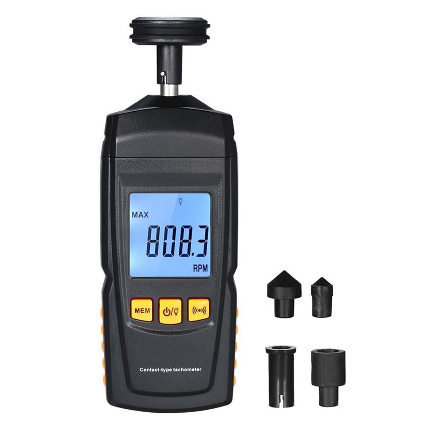 GM8906 Portable Digital Contact Motor Tachometer LCD Speedometer Tach RPM Tester Generic