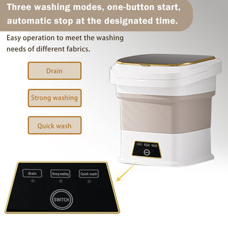 13L Portable Washing Machine – Foldable Mini Washer