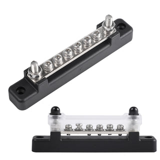 6 Way 150A Blade Fuse Box Block Car Marine Boat Holder Cover 48V Bus Bar Kit