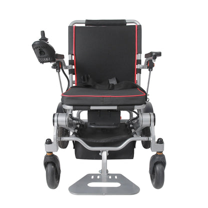 Seniors Compact Portable Airline Approved Electric Wheelchair for Adults Intelligent Power Wheelchairs Lightweight Foldable All Terrain Motorized Wheelchair