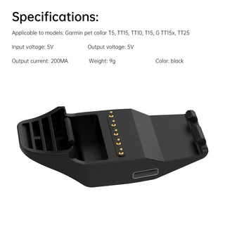Charging Cable Portable Replacement Adapter For Garmin Pet Collar T5/TT15/TT10