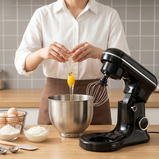5.5Qt Stand Mixer 3-In-1 Kitchen Mixer with Flat Beater Balloon Whisk Electric dough mixers are suitable for home use. Dough Hook