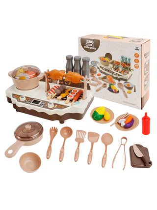 36Pcs BBQ Toy Simulation Skewers Hot Pot Food Toy For Boys And Girls Cooking Set