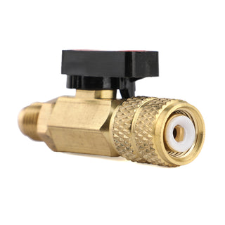 3pcs Straight Ball Valves 1/4"& 5/16" SAE Refrigerant HVAC A/C Tech Hand Tool