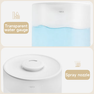 Humidifiers for Bedroom  Auto Shut-Off  Quiet Ultrasonic Humidifier with 360° Nozzle and Colorful Gradient Light  4L Cool Mist Humidifier for Home Plant and Baby Nursery
