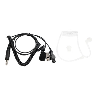 7.1-A3 Single listening Transparent Air Tube Earphone In-ear 7.1mm Headset w Mic