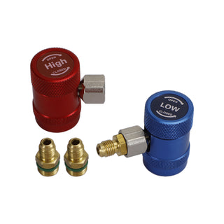 A/C Quick Coupler Adapter Manifold Connector 1/4" Sae Hvac High&Low Side