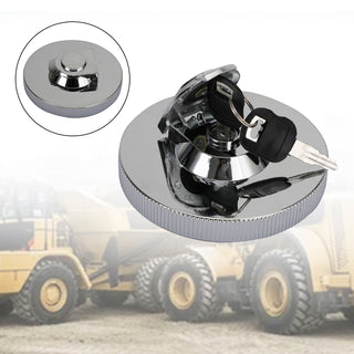 Locking Fuel Cap 086-1781 099-8548 Fits For CAT Caterpillar Excavator W/2 Keys