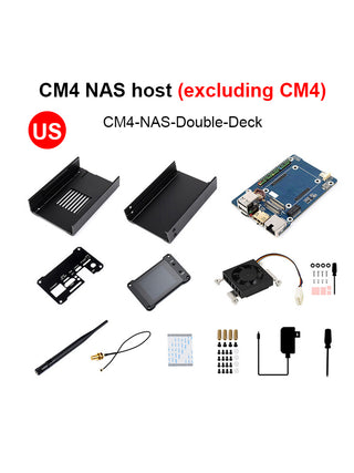 CM4 Computing Module NAS Network Storage Server SATA Interface 2" LCD Screen US
