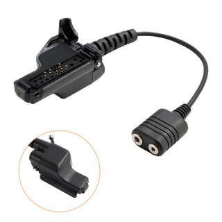 K Interface Headset Port Converter Cable for GP900 MTX838 XTS2500 XTS3000 XTS5000