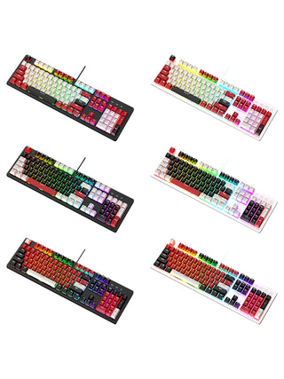 104Key Wired Mechanical Linear Switch Gaming Keyboard Hot-Swappable Customizable