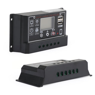 60A Solar Panel Battery Regulator Charge Controller 4-Stage Dual USB 12V/24V