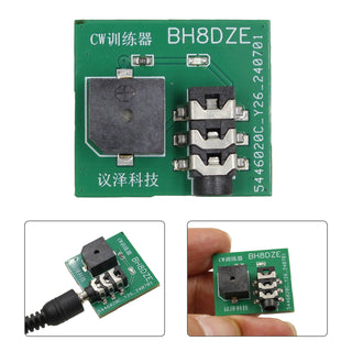 Morse Code Trainer Mini CW Trainer Hand Key Trainer Oscillator Button w Battery