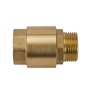 Brass Check Valve G1" 64x41mm Male Female Thread Non-Return Backflow Prevention