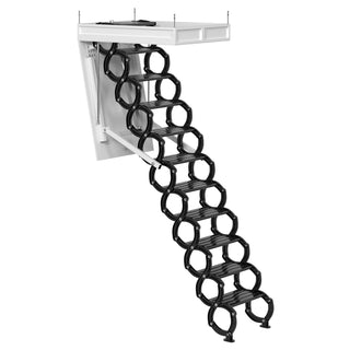 Itopteng 11 Steps Electric attic Ceiling Ladder  9.5ft Folding Stairs with Remote control