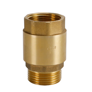 Brass Check Valve G1" 64x41mm Male Female Thread Non-Return Backflow Prevention
